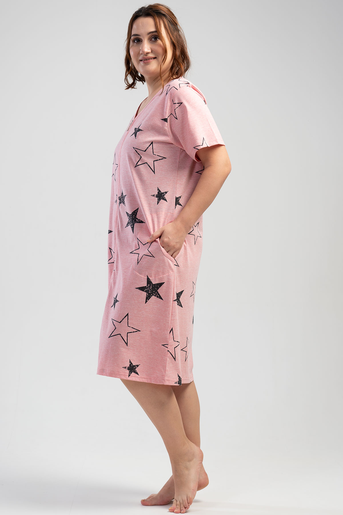 Woman XXL Moon Star Home Dress Woman XXL Moon Star Home Dress