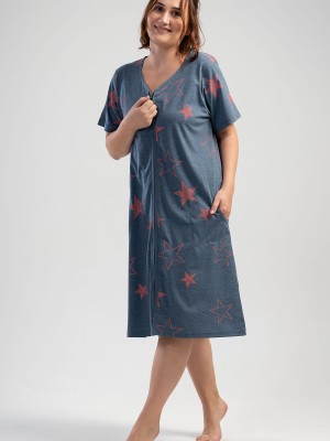 Woman XXL Moon Star Home Dress Woman XXL Moon Star Home Dress