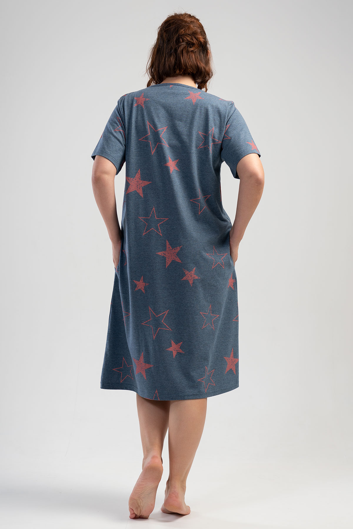 Woman XXL Moon Star Home Dress Woman XXL Moon Star Home Dress