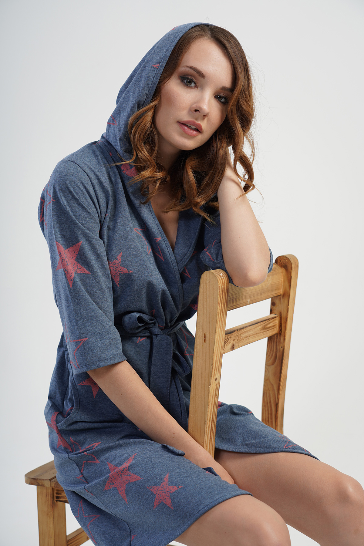 Woman Moon Star Dressing Gown Woman Moon Star Dressing Gown