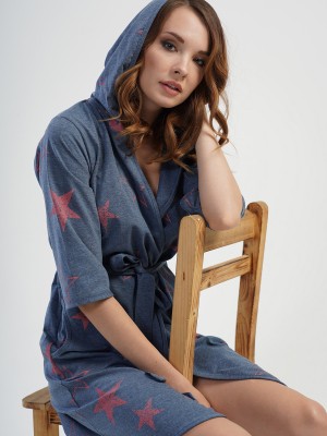 Woman Moon Star Dressing Gown Woman Moon Star Dressing Gown