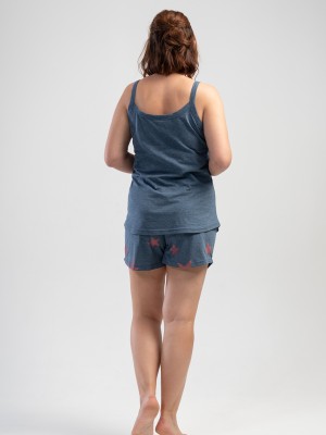 Woman Big Size Moon Star Short Set Woman Big Size Moon Star Short Set