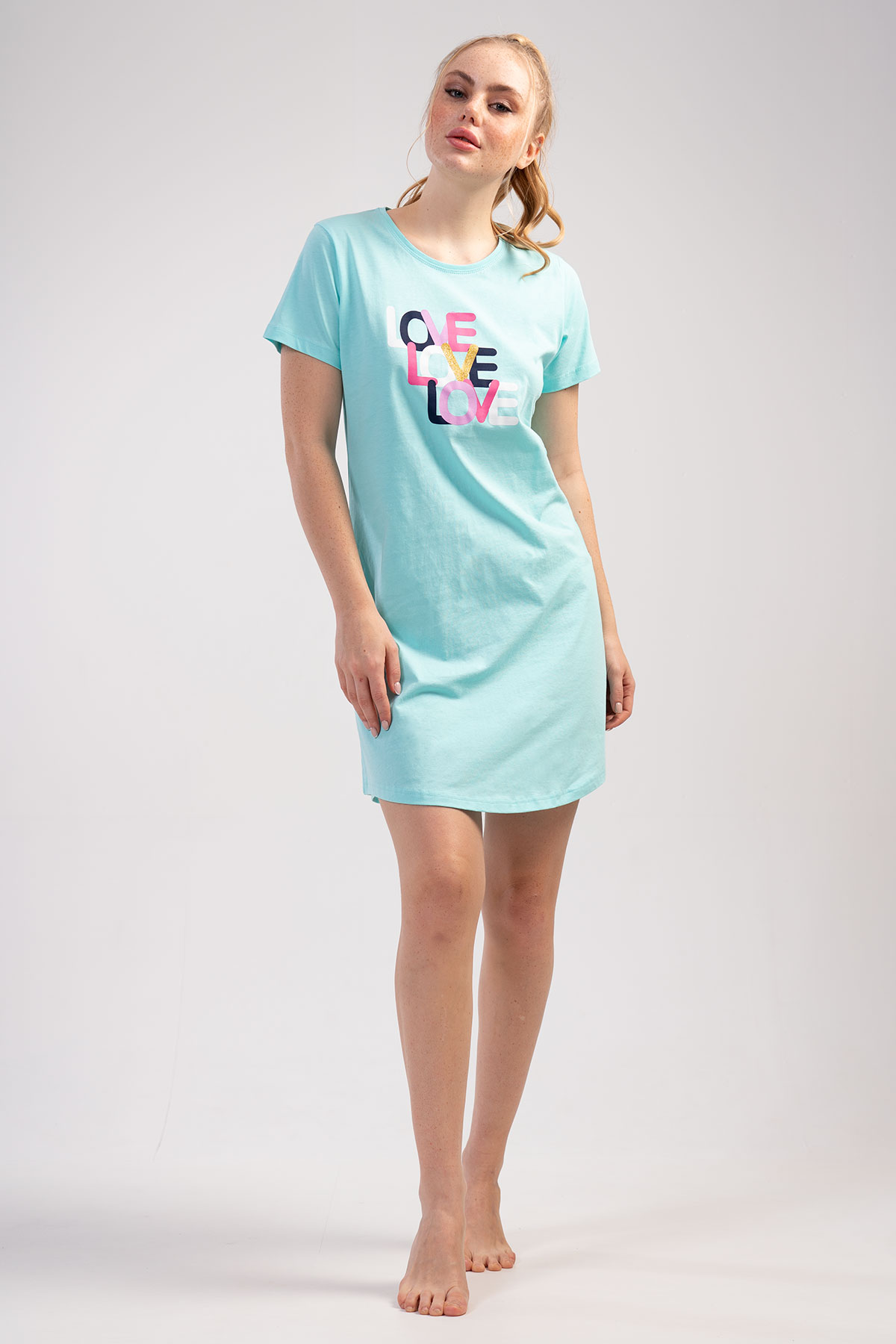 Woman Colorful Love Tunic Woman Colorful Love Tunic
