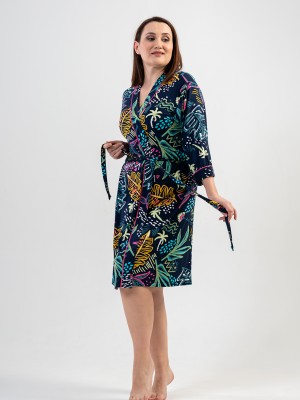 Woman XXL Garden Dressing Gown Woman XXL Garden Dressing Gown