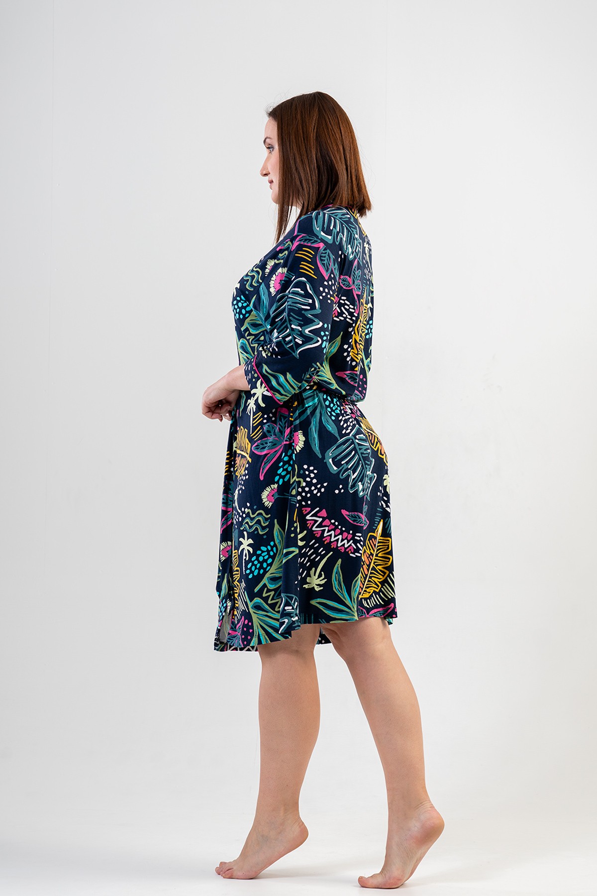 Woman XXL Garden Dressing Gown Woman XXL Garden Dressing Gown