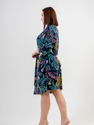 Woman XXL Garden Dressing Gown Woman XXL Garden Dressing Gown