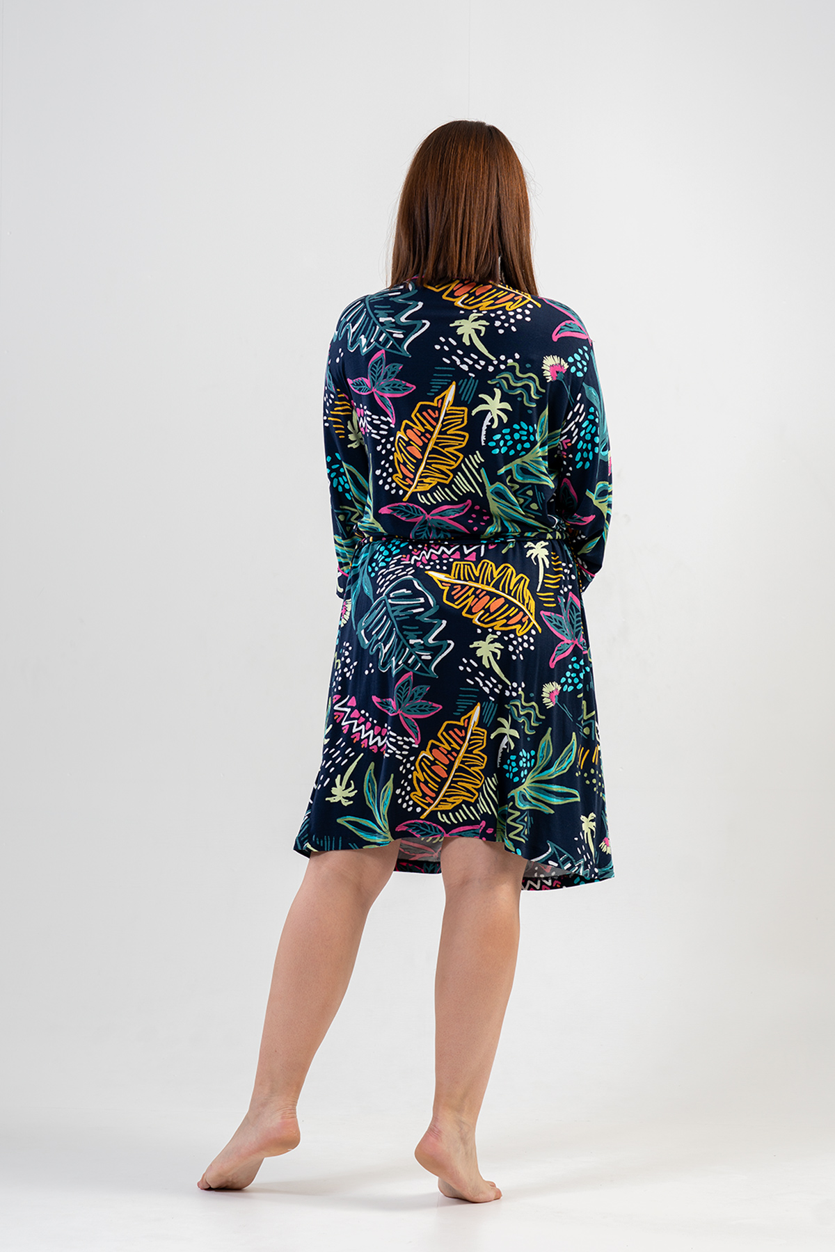 Woman XXL Garden Dressing Gown Woman XXL Garden Dressing Gown
