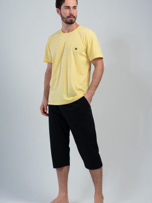 Man Yellow Capri Set Man Yellow Capri Set