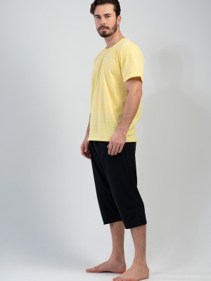 Man Yellow Capri Set Man Yellow Capri Set