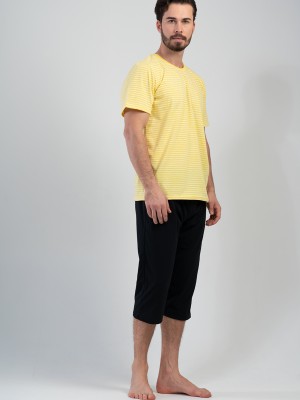 Man Yellow Capri Set Man Yellow Capri Set