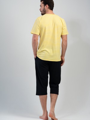 Man Yellow Capri Set Man Yellow Capri Set