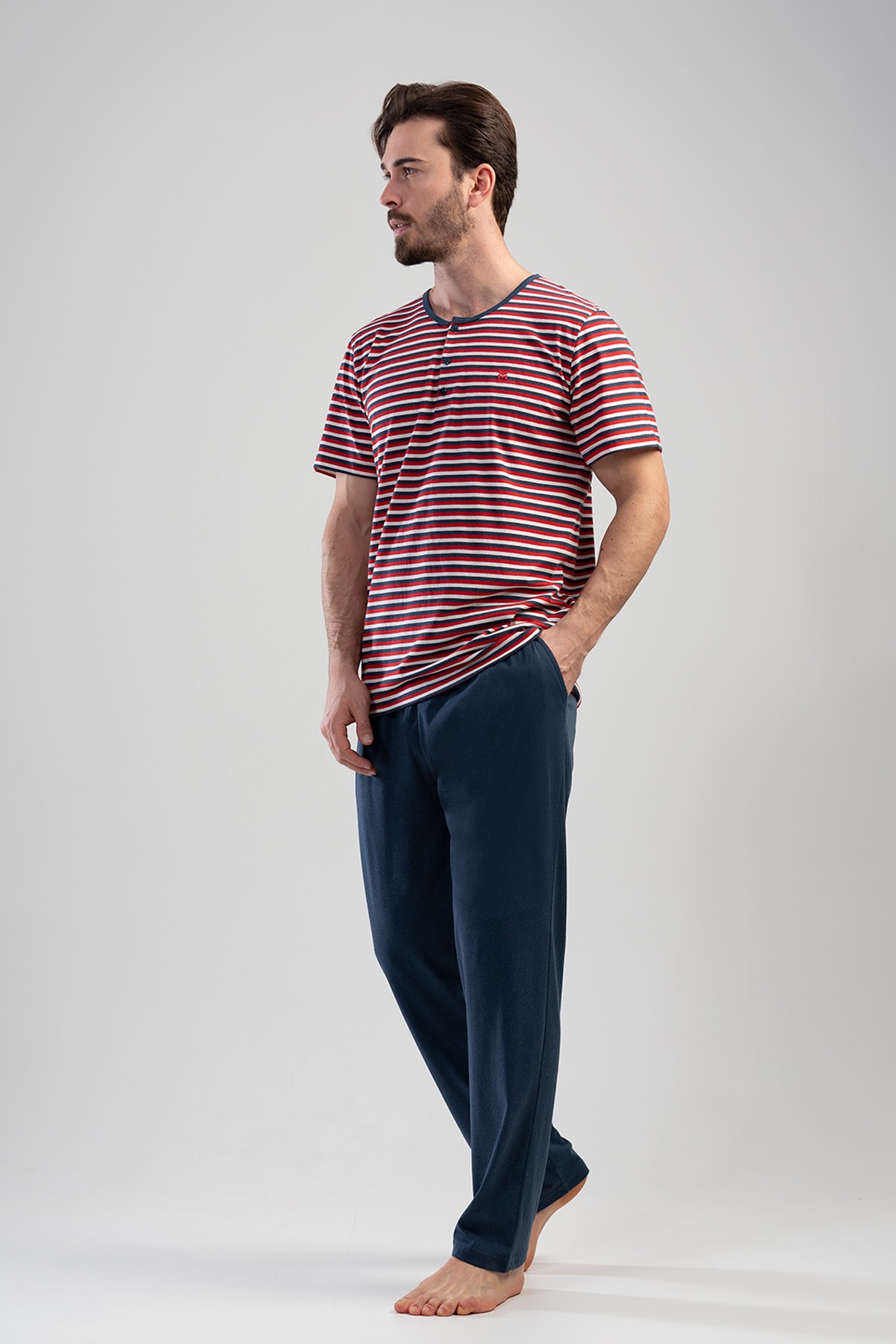 Man Red Pyjama Set Man Red Pyjama Set