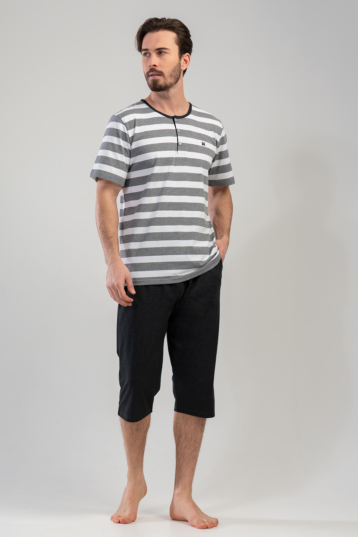 Man XXL Anthracite Capri Set Man XXL Anthracite Capri Set