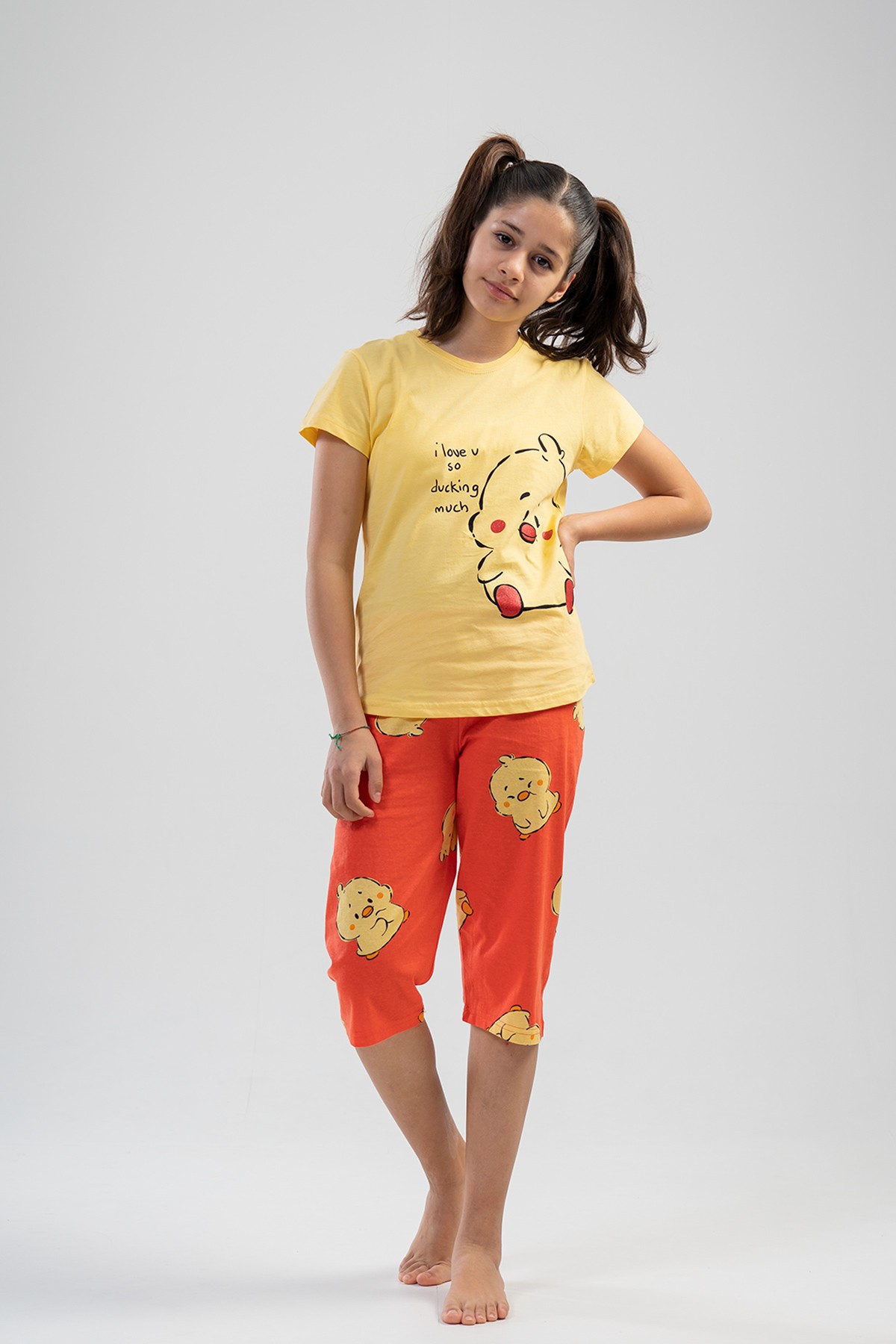 Kids' Girl Ducky Capri Set Kids' Girl Ducky Capri Set