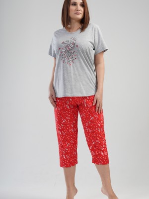 Woman Big Size Brave Capri Set Woman Big Size Brave Capri Set
