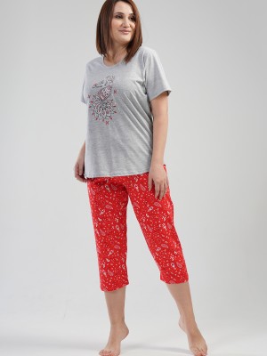 Woman Big Size Brave Capri Set Woman Big Size Brave Capri Set