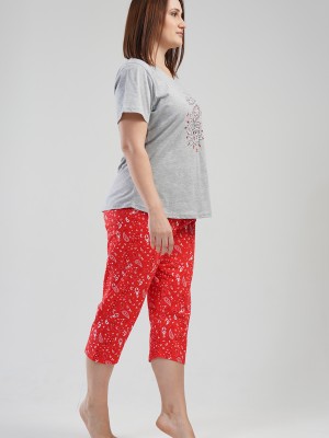 Woman Big Size Brave Capri Set Woman Big Size Brave Capri Set