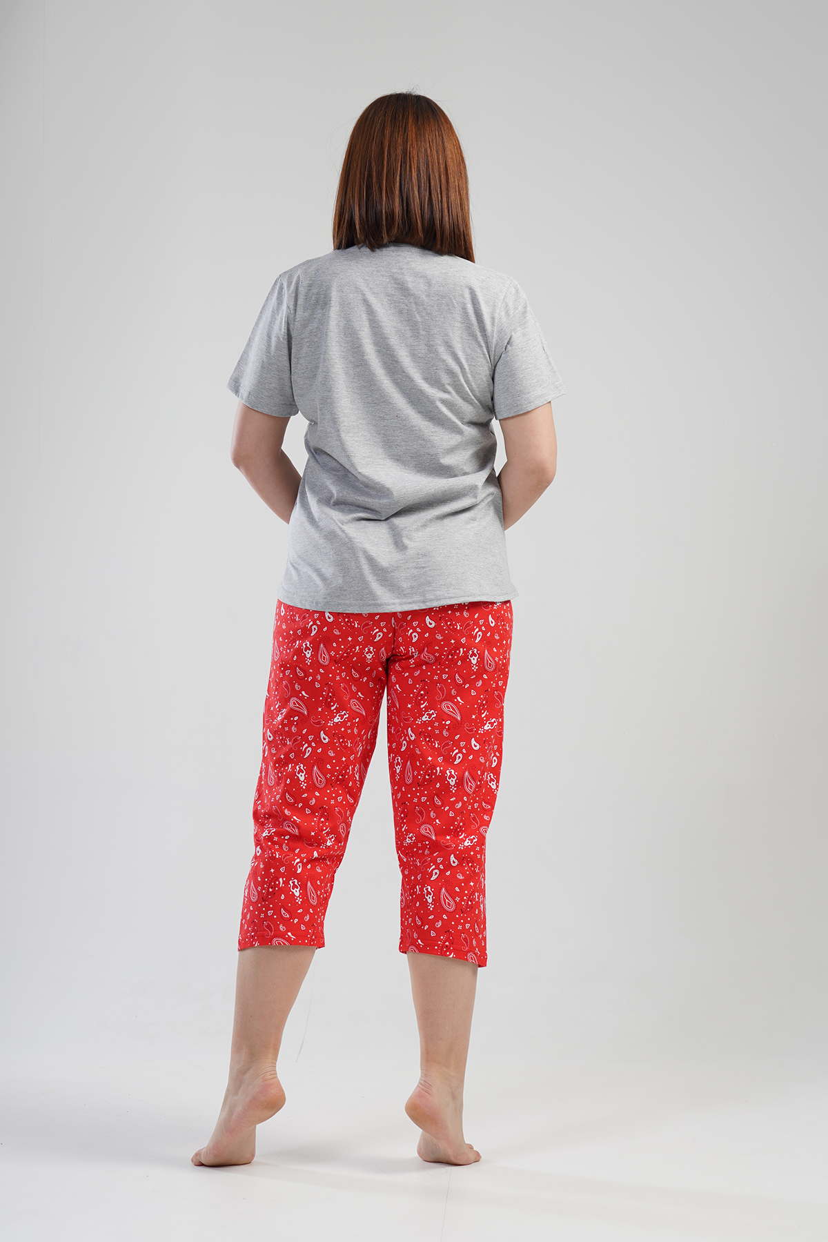 Woman Big Size Brave Capri Set Woman Big Size Brave Capri Set