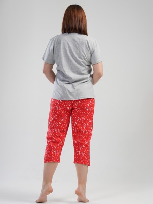 Woman Big Size Brave Capri Set Woman Big Size Brave Capri Set