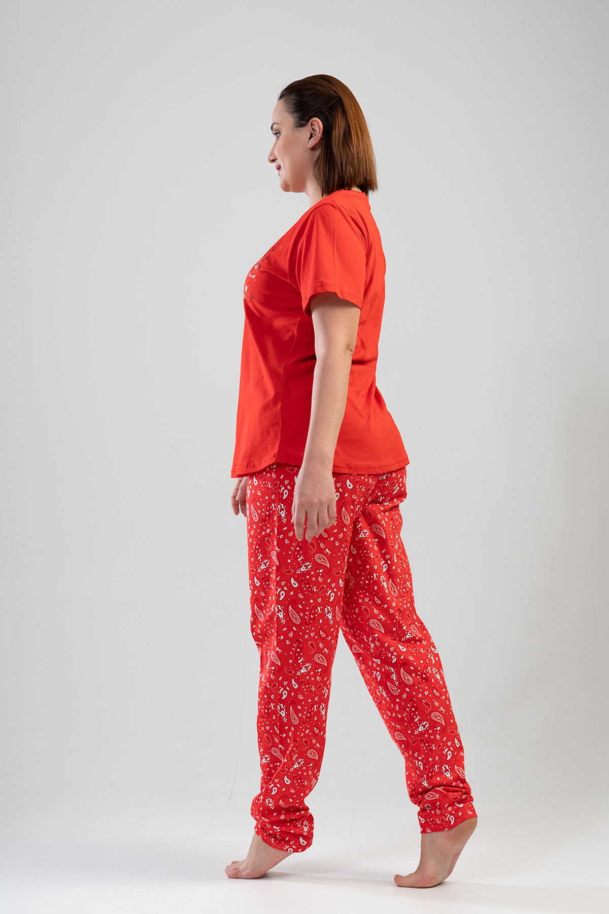 Woman Big Size Blam Pyjama Set Woman Big Size Blam Pyjama Set