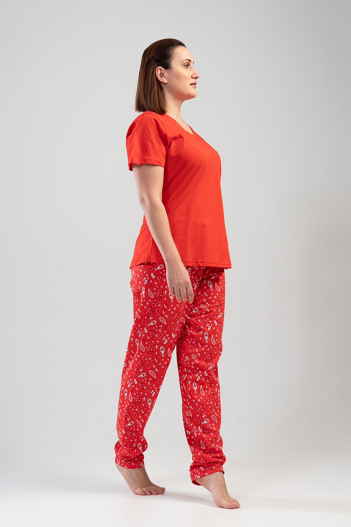 Woman Big Size Blam Pyjama Set Woman Big Size Blam Pyjama Set