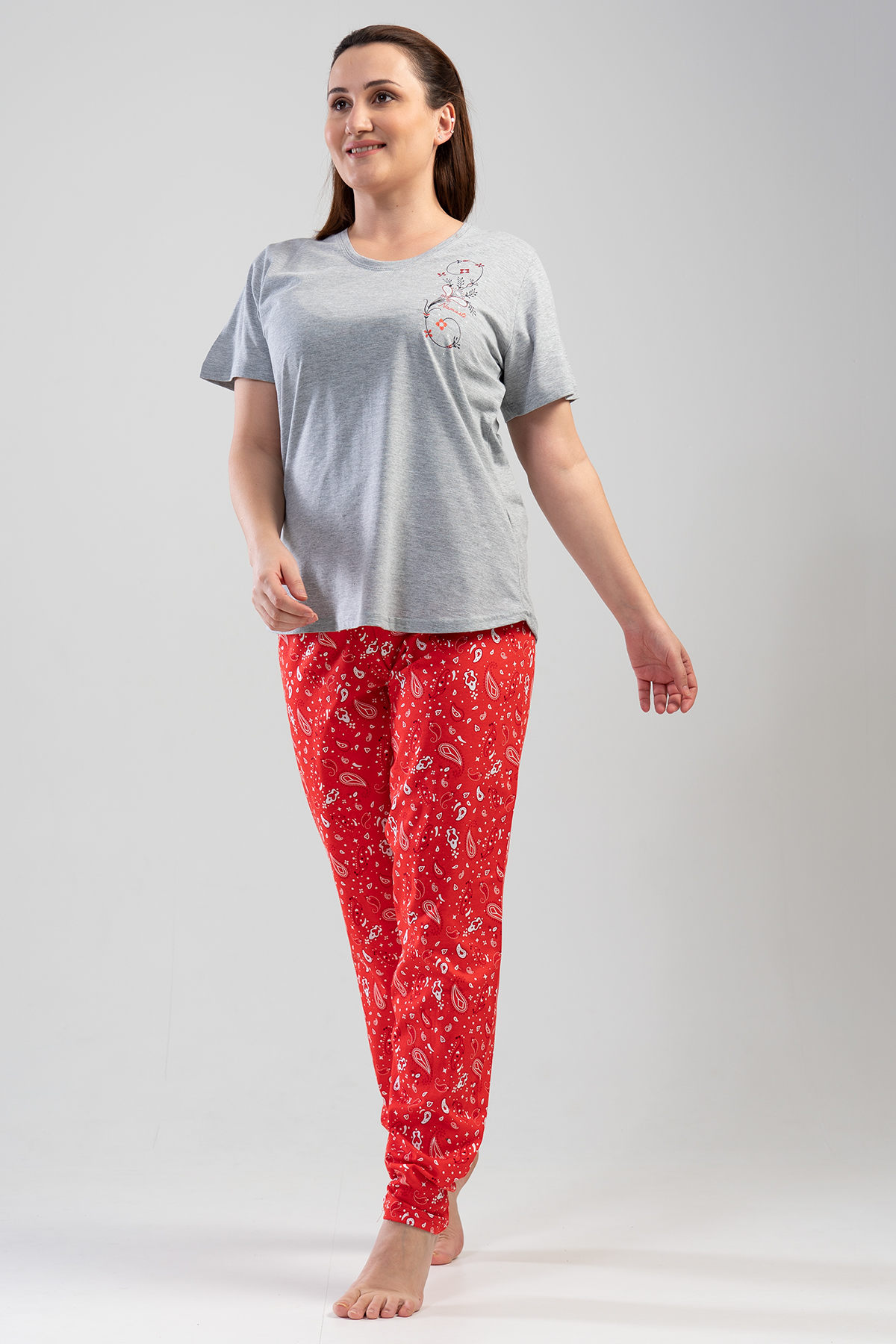 Woman Big Size Blam Pyjama Set Woman Big Size Blam Pyjama Set
