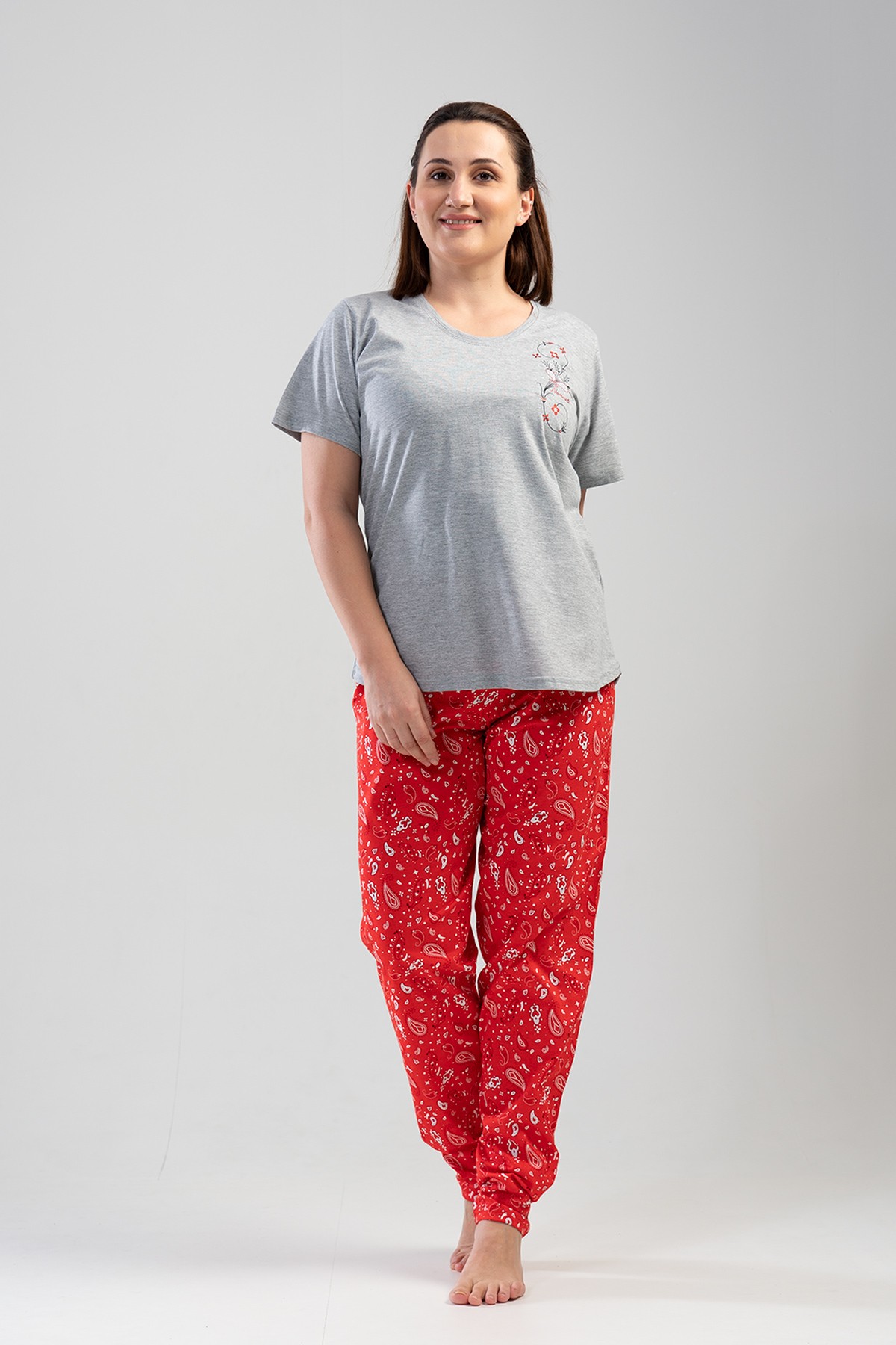 Woman Big Size Blam Pyjama Set Woman Big Size Blam Pyjama Set