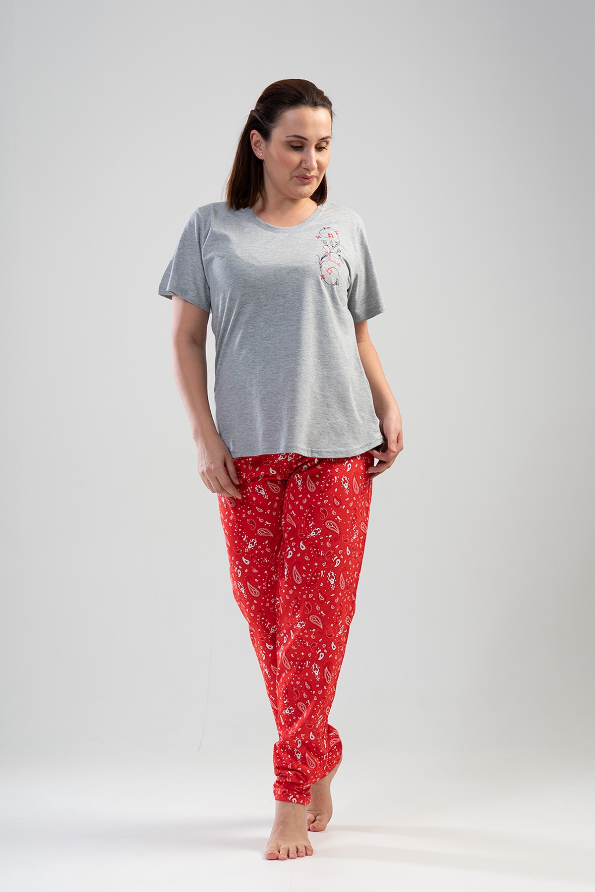Woman Big Size Blam Pyjama Set Woman Big Size Blam Pyjama Set