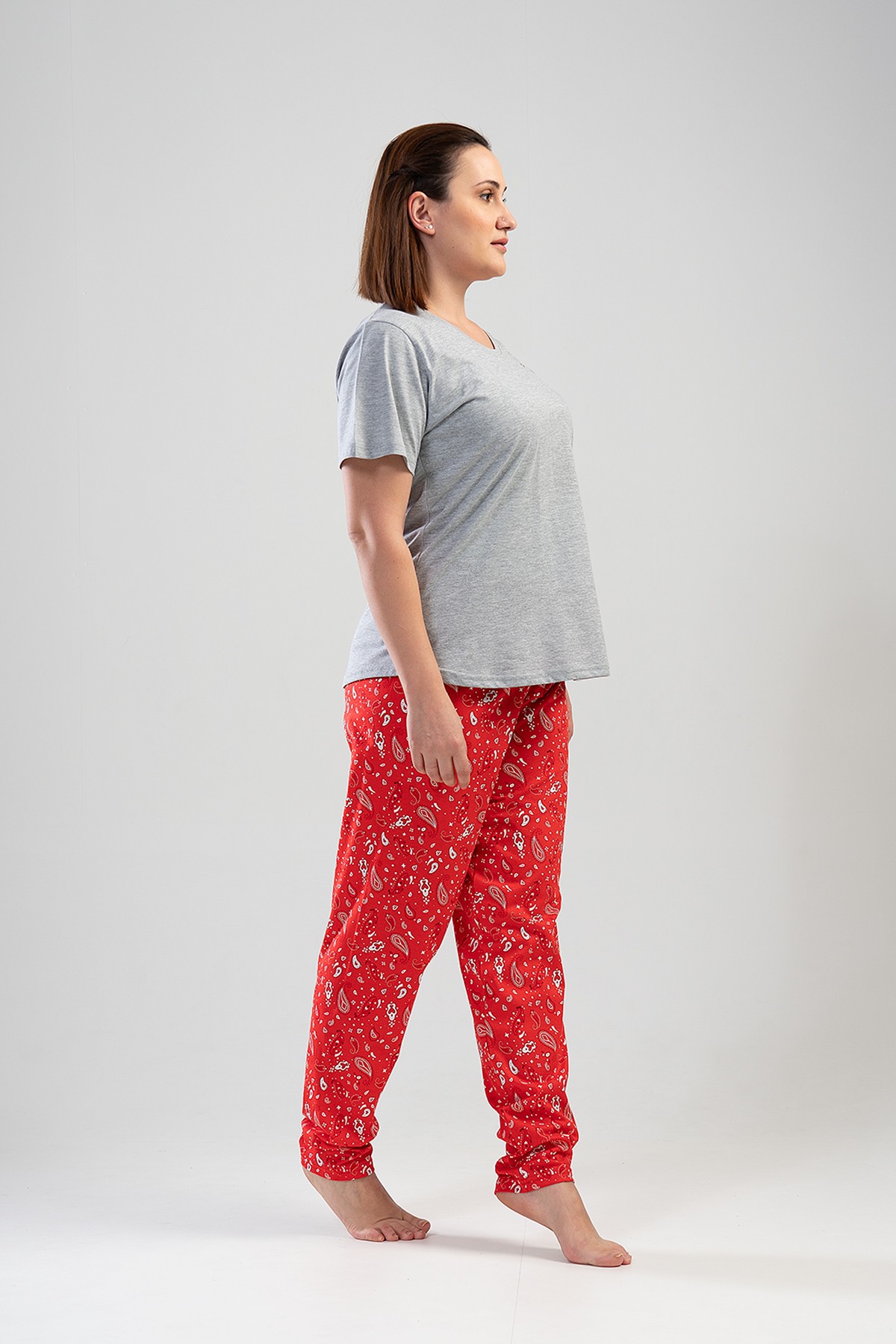 Woman Big Size Blam Pyjama Set Woman Big Size Blam Pyjama Set