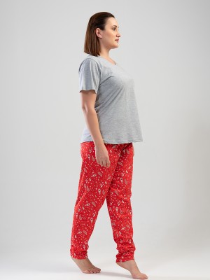 Woman Big Size Blam Pyjama Set Woman Big Size Blam Pyjama Set