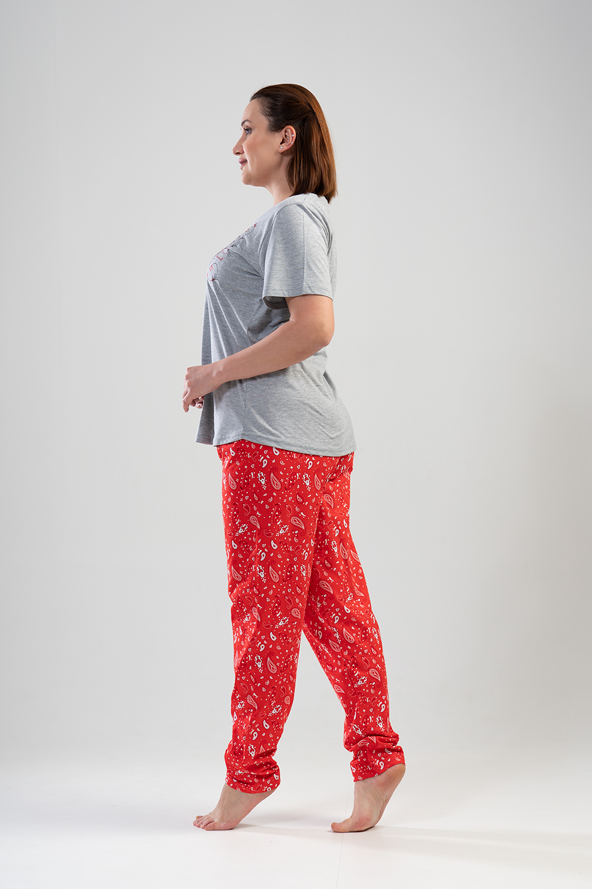 Woman Big Size Blam Pyjama Set Woman Big Size Blam Pyjama Set