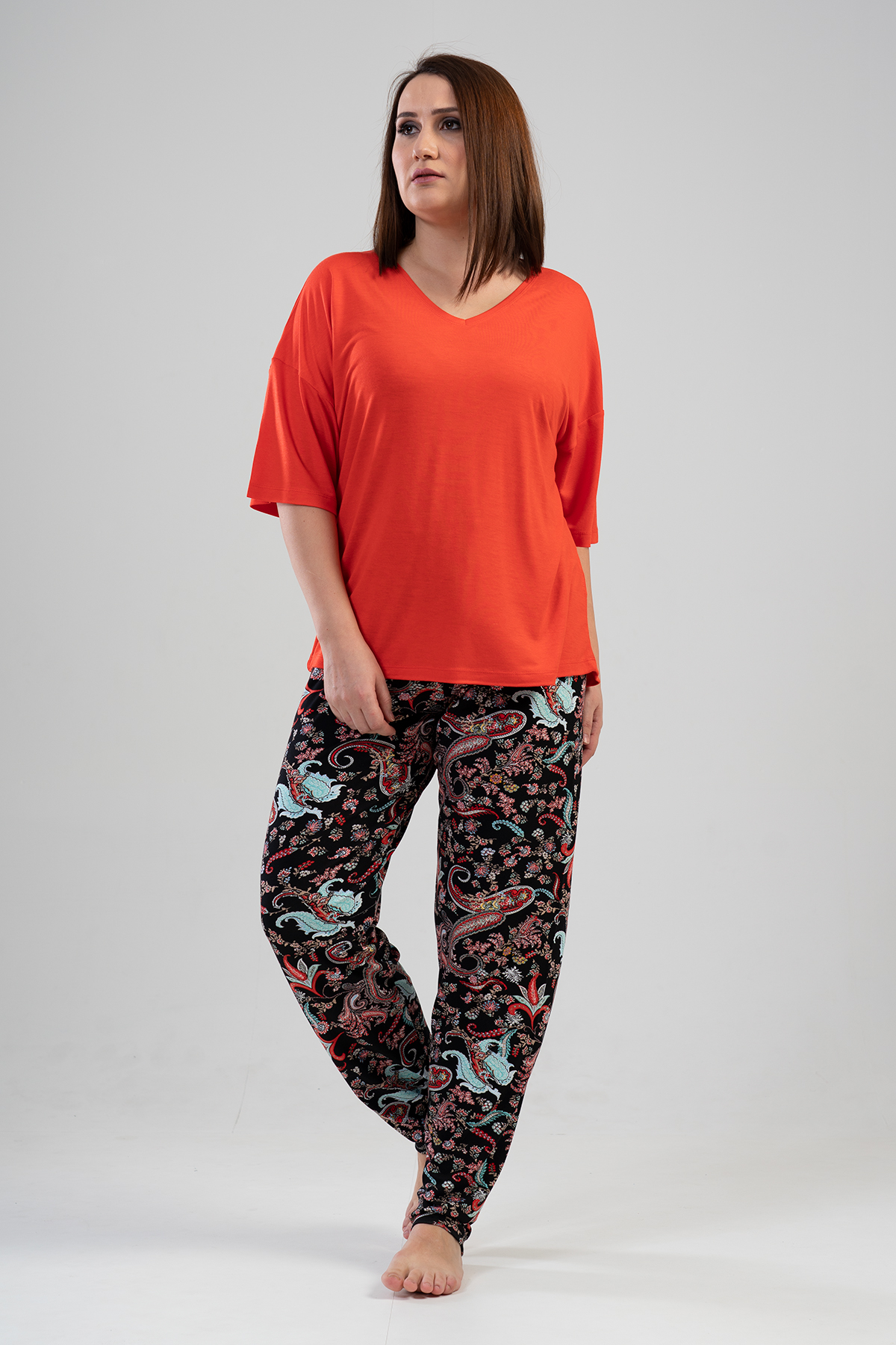 Woman Lycra Wortex Big Size Eres Pyjama Set Woman Lycra Wortex Big Size Eres Pyjama Set