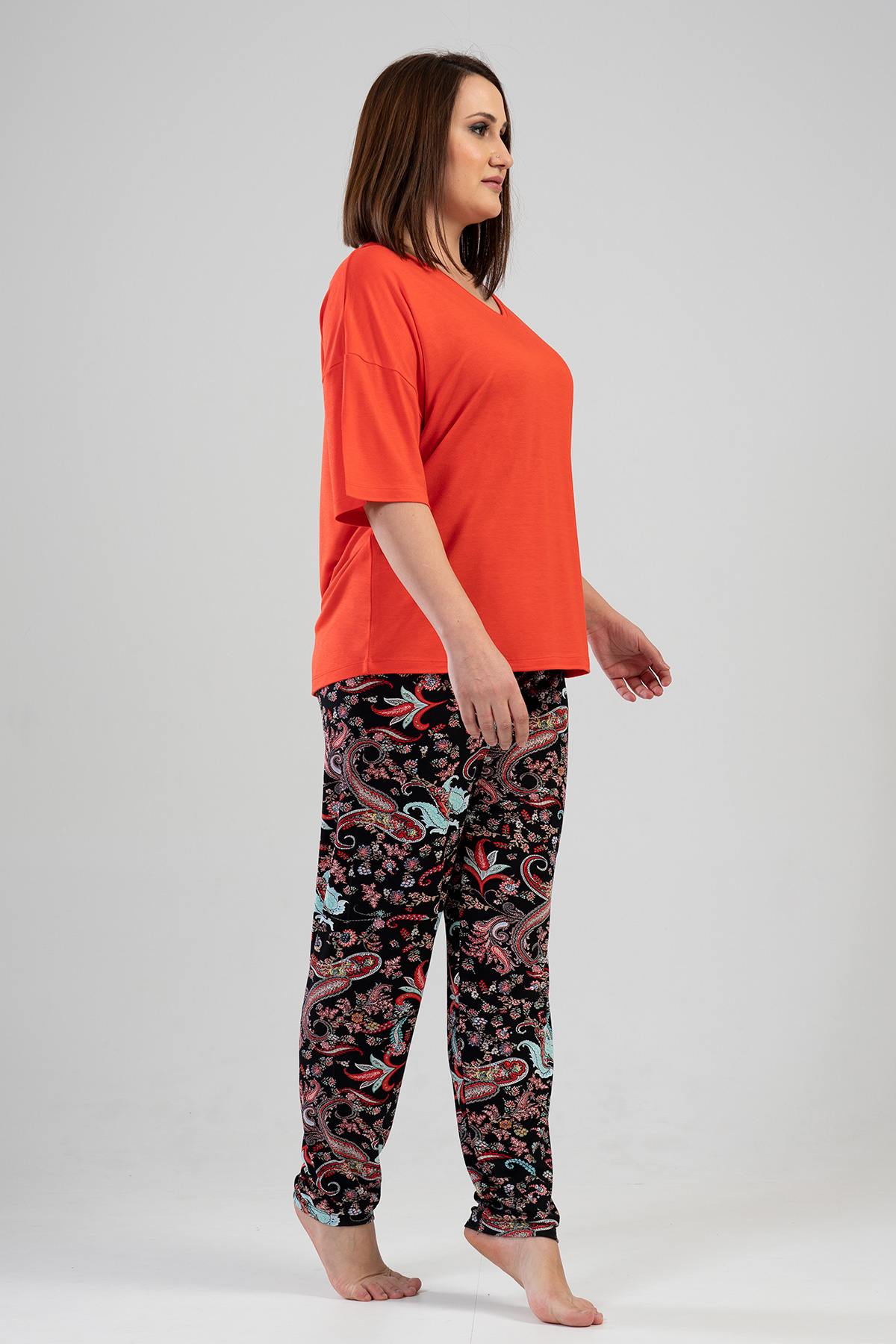 Woman Lycra Wortex Big Size Eres Pyjama Set Woman Lycra Wortex Big Size Eres Pyjama Set