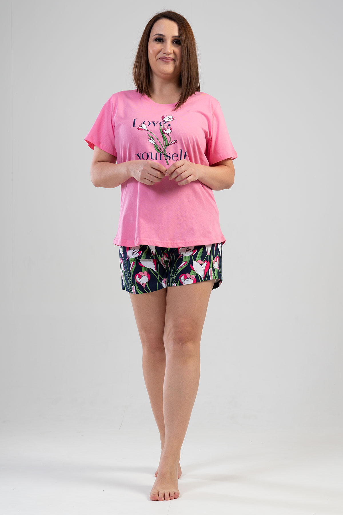 Woman Big Size Tulip Short Set Woman Big Size Tulip Short Set