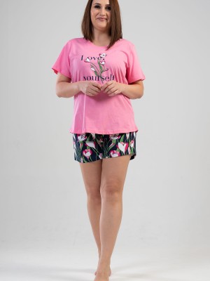 Woman Big Size Tulip Short Set Woman Big Size Tulip Short Set