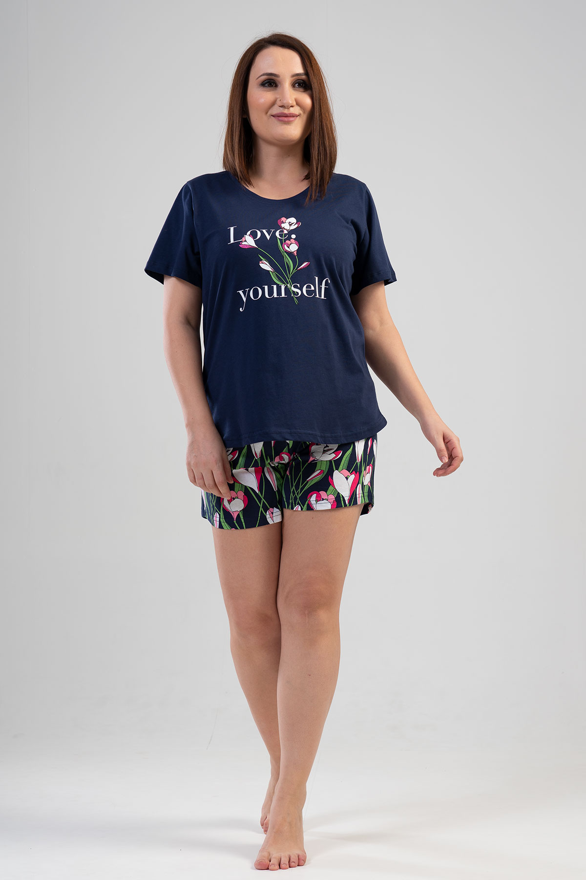 Woman Big Size Tulip Short Set Woman Big Size Tulip Short Set