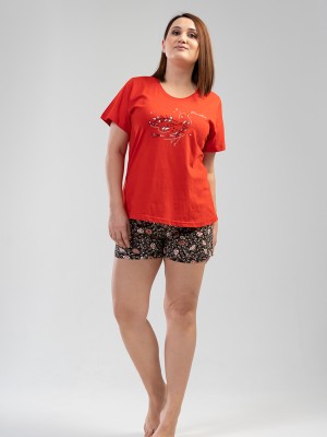 Woman Big Size Foly Short Set Woman Big Size Foly Short Set