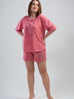 Woman Big Size Meny Short Set Woman Big Size Meny Short Set