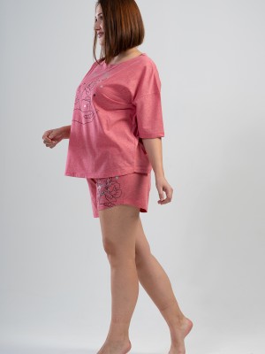 Woman Big Size Meny Short Set Woman Big Size Meny Short Set
