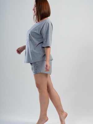 Woman Big Size Meny Short Set Woman Big Size Meny Short Set