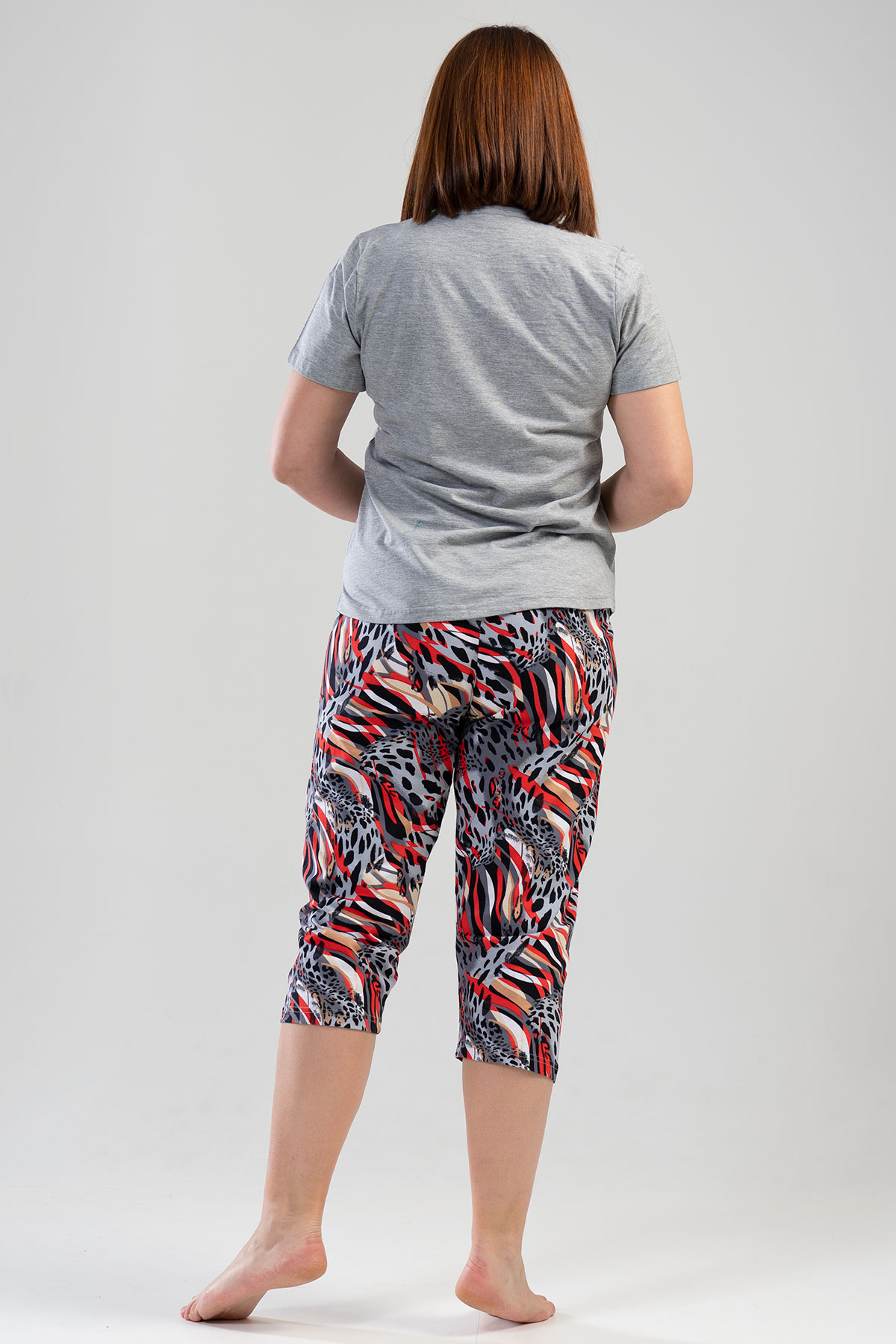 Woman Big Size Wild Capri Set Woman Big Size Wild Capri Set