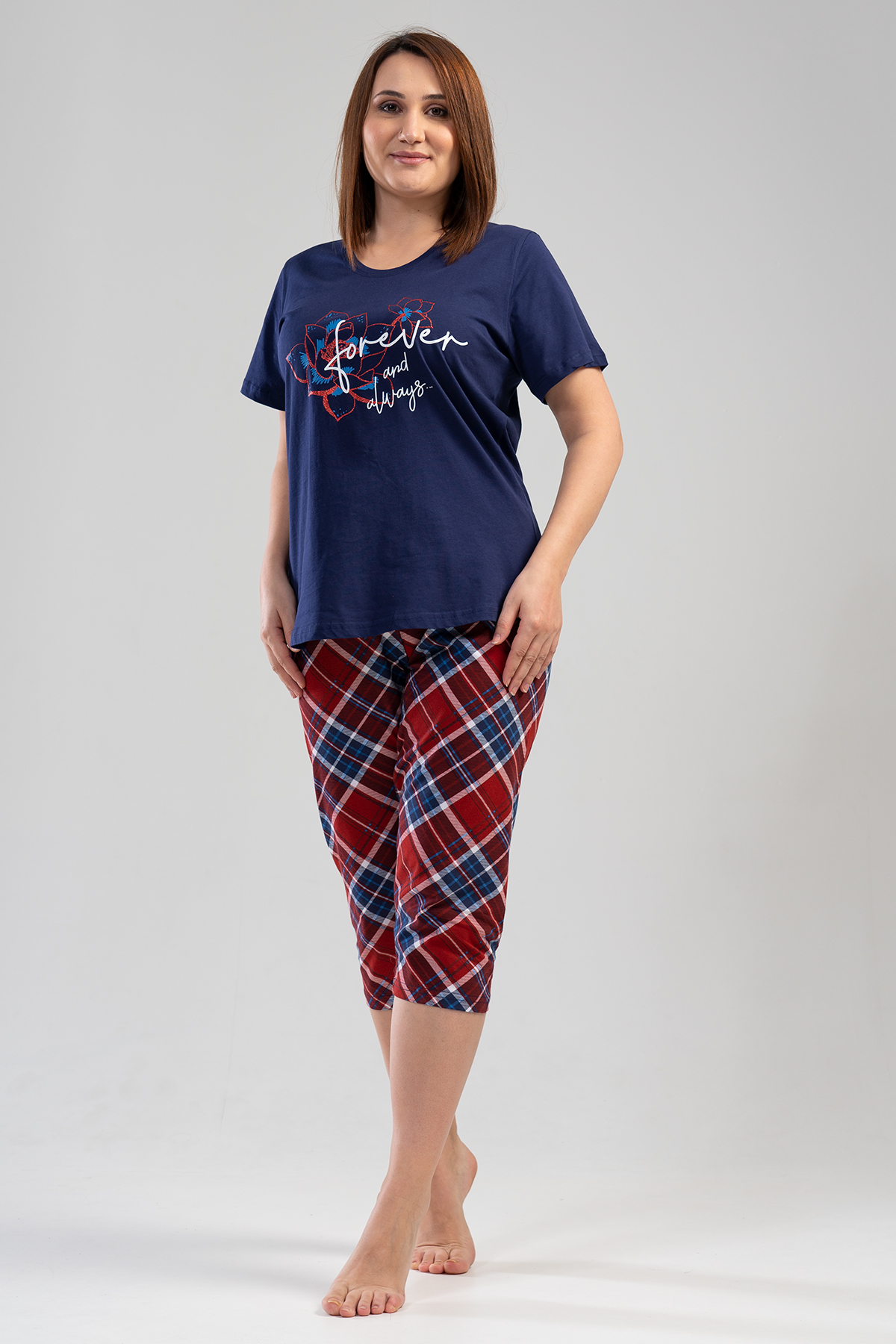 Woman Supreme Big Size Forever Capri Set Woman Supreme Big Size Forever Capri Set