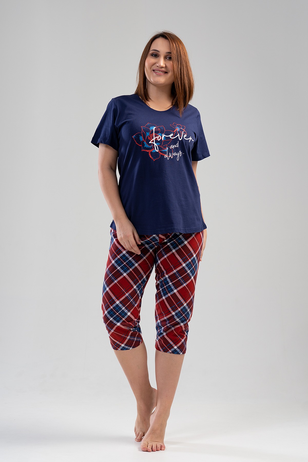 Woman Supreme Big Size Forever Capri Set Woman Supreme Big Size Forever Capri Set