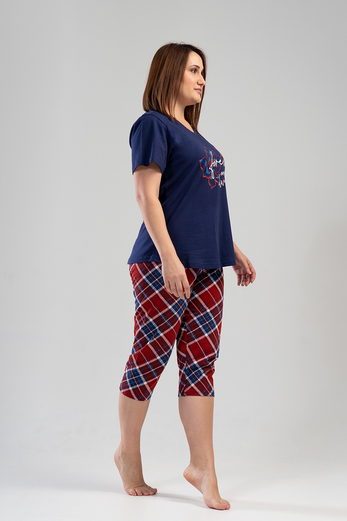 Woman Supreme Big Size Forever Capri Set Woman Supreme Big Size Forever Capri Set