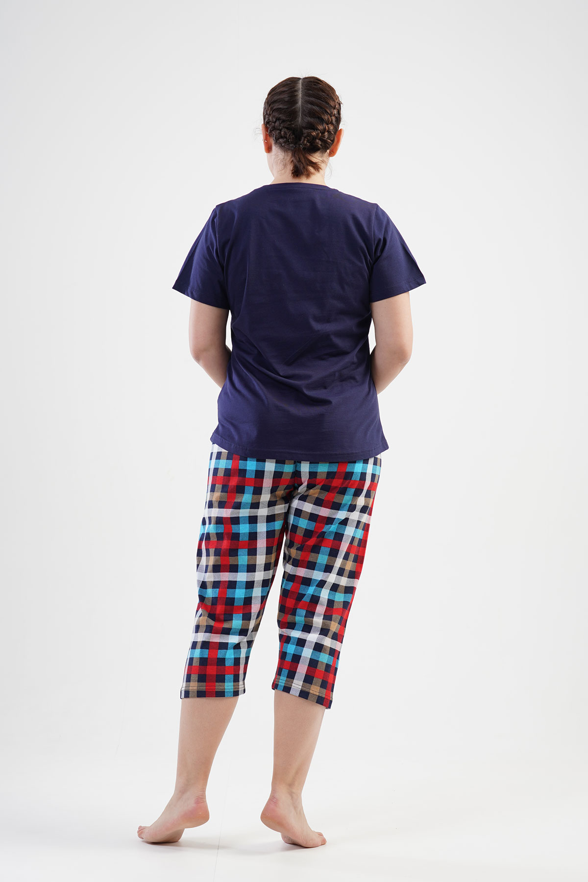 Woman Big Size Believe Capri Set Woman Big Size Believe Capri Set