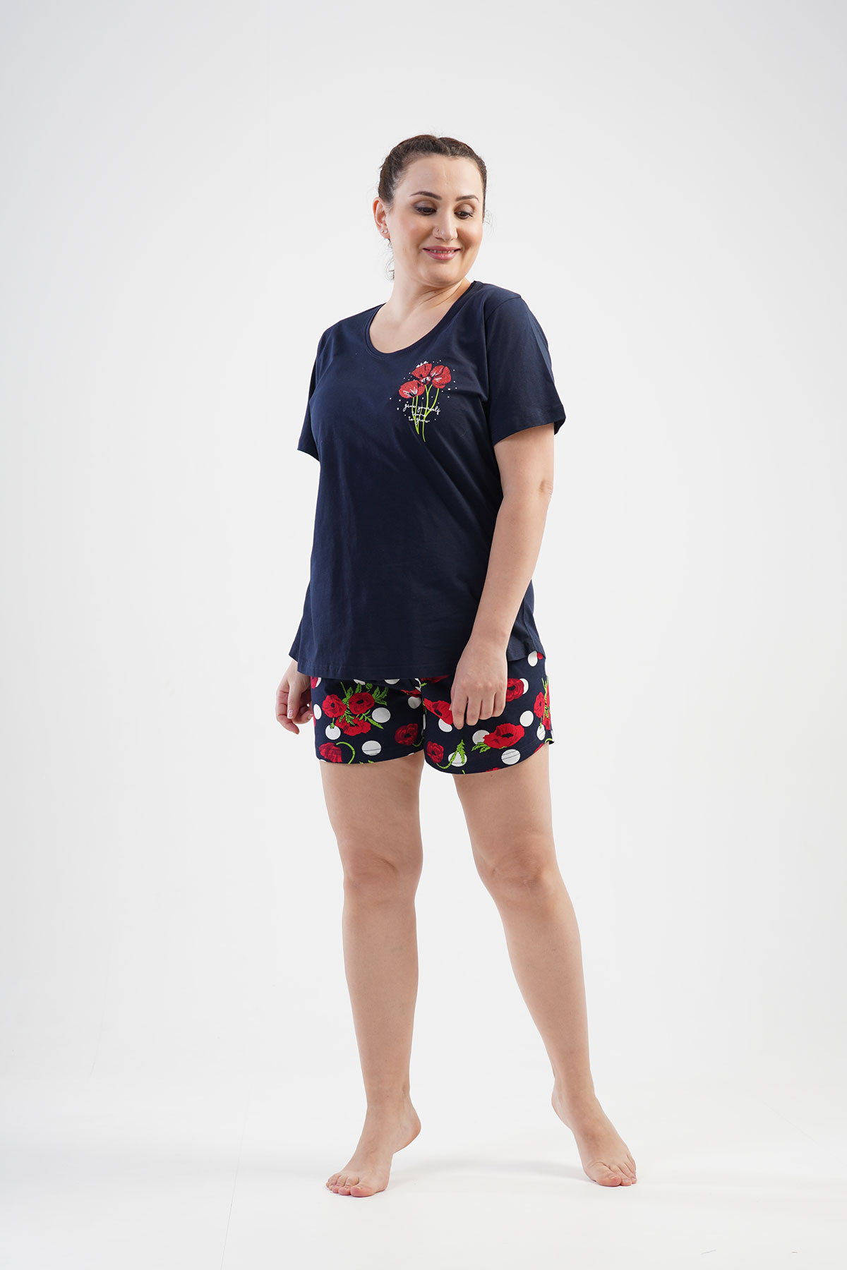 Woman XXL Rose Short Set Woman XXL Rose Short Set