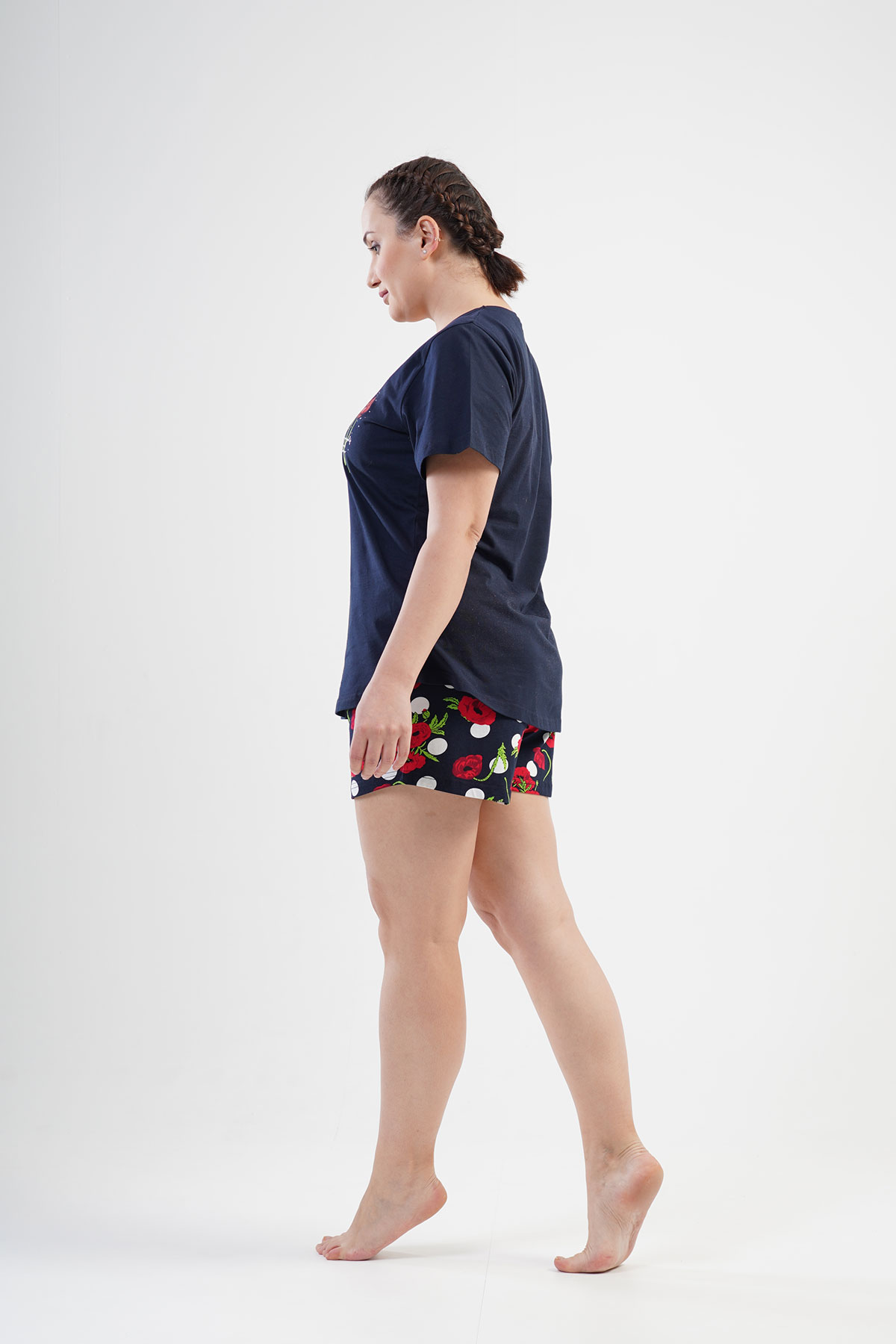 Woman XXL Rose Short Set Woman XXL Rose Short Set