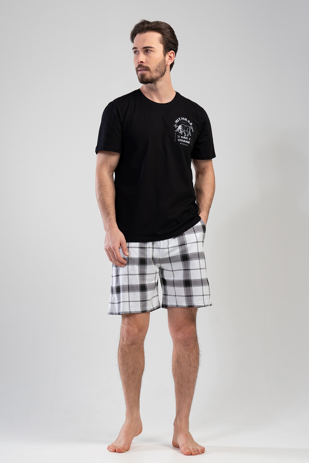 Man Black Short Set Man Black Short Set
