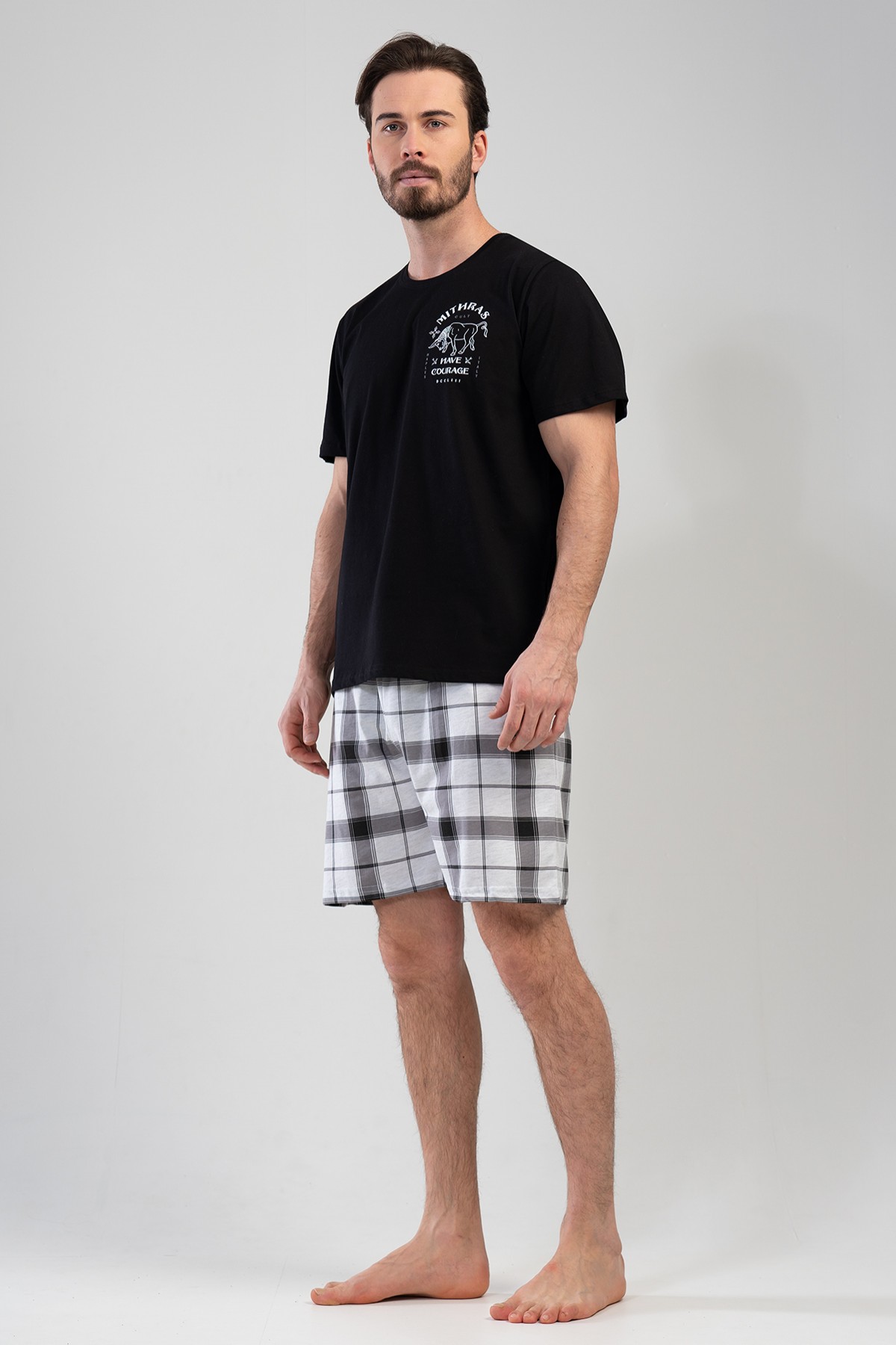 Man Black Short Set Man Black Short Set