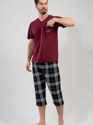 Man Big Size Push On Capri Set Man Big Size Push On Capri Set
